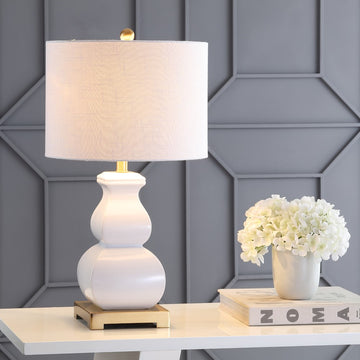 Vienna 25.5" Ceramic LED Table Lamp - JONATHAN Y